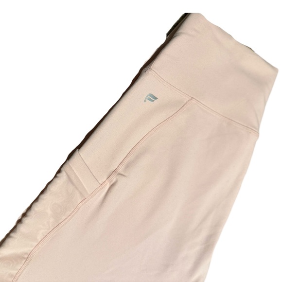 Fabletics Light Pink High Waisted Powerhold Athletic Leggings Size Medium - Picture 3 of 8
